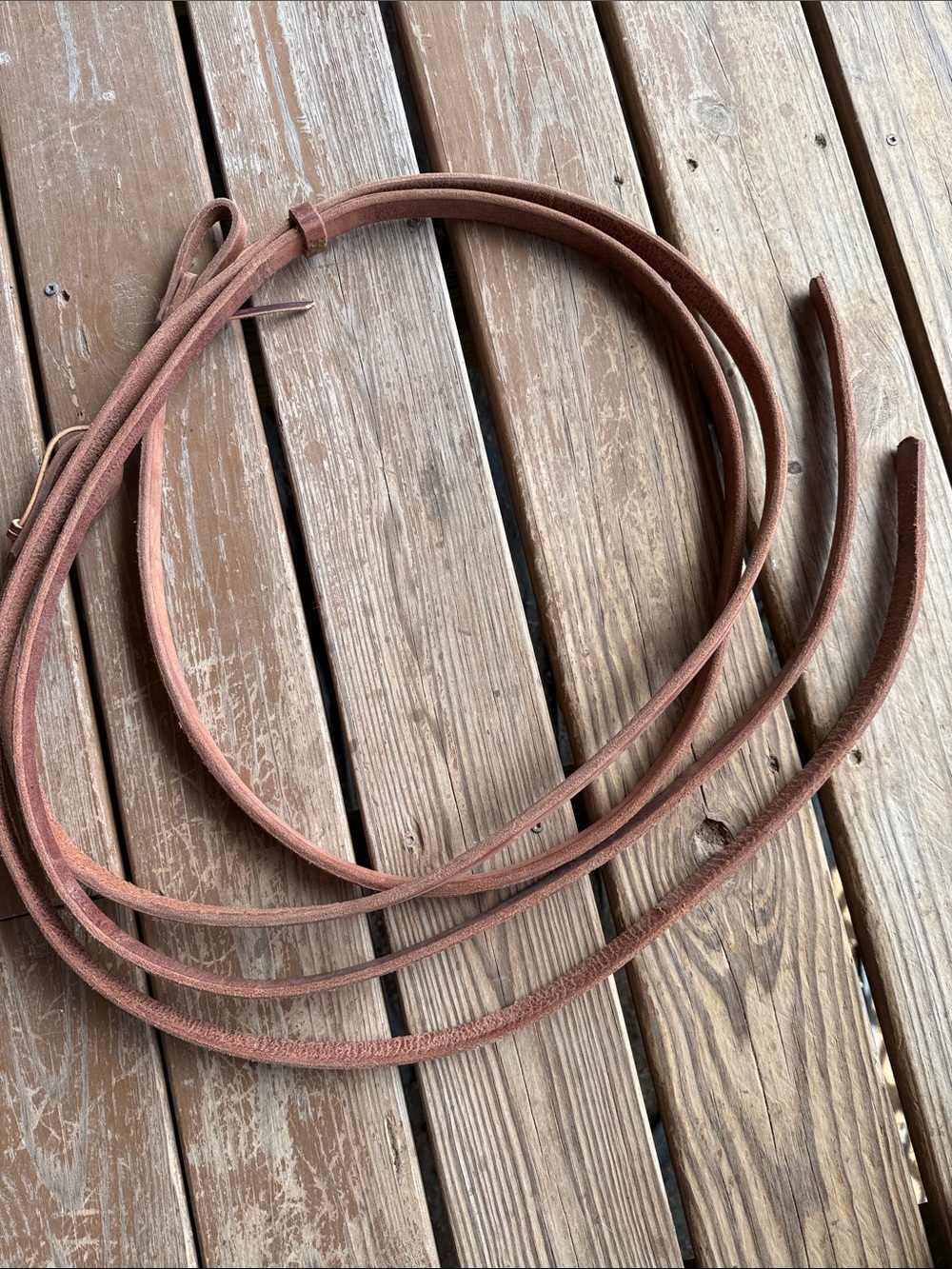 Heavy leather split reins